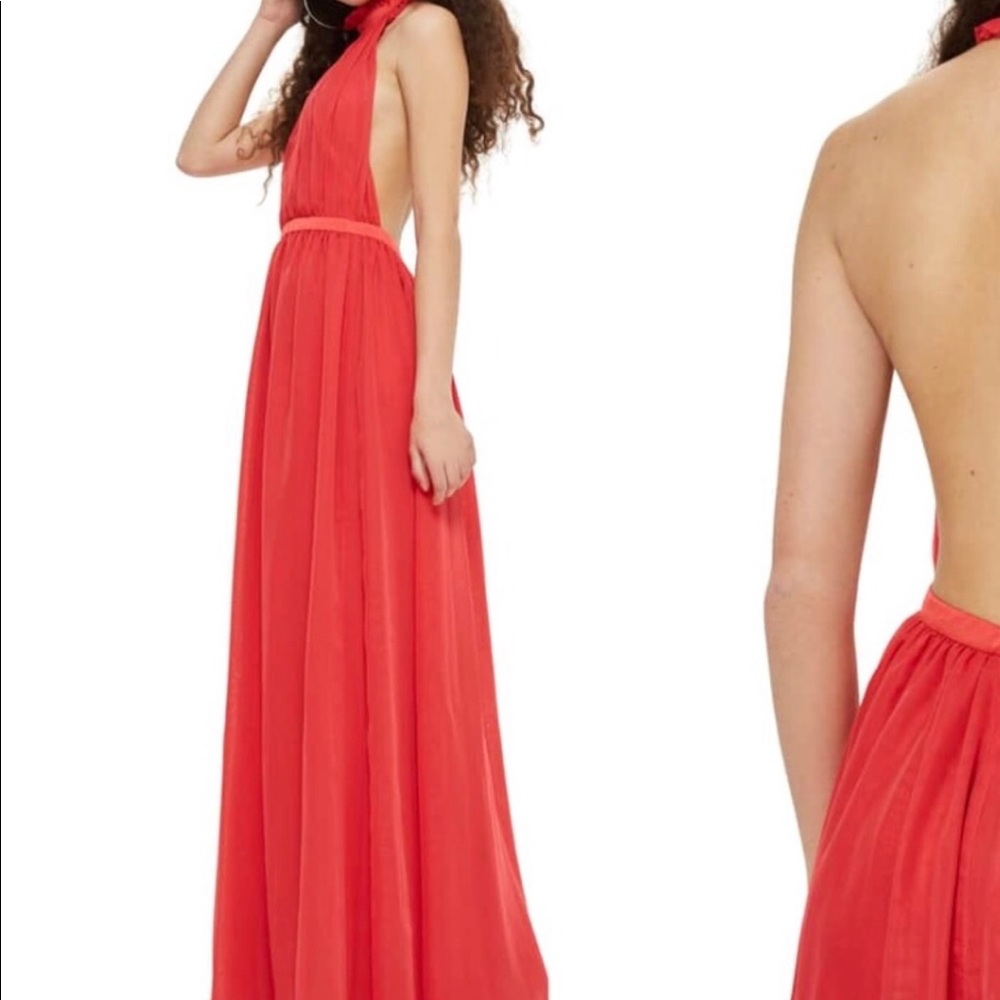 Top shop coral Taylor dress